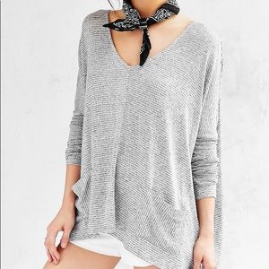Long Sleeve Grey Top // BDG // Urban Outfitters